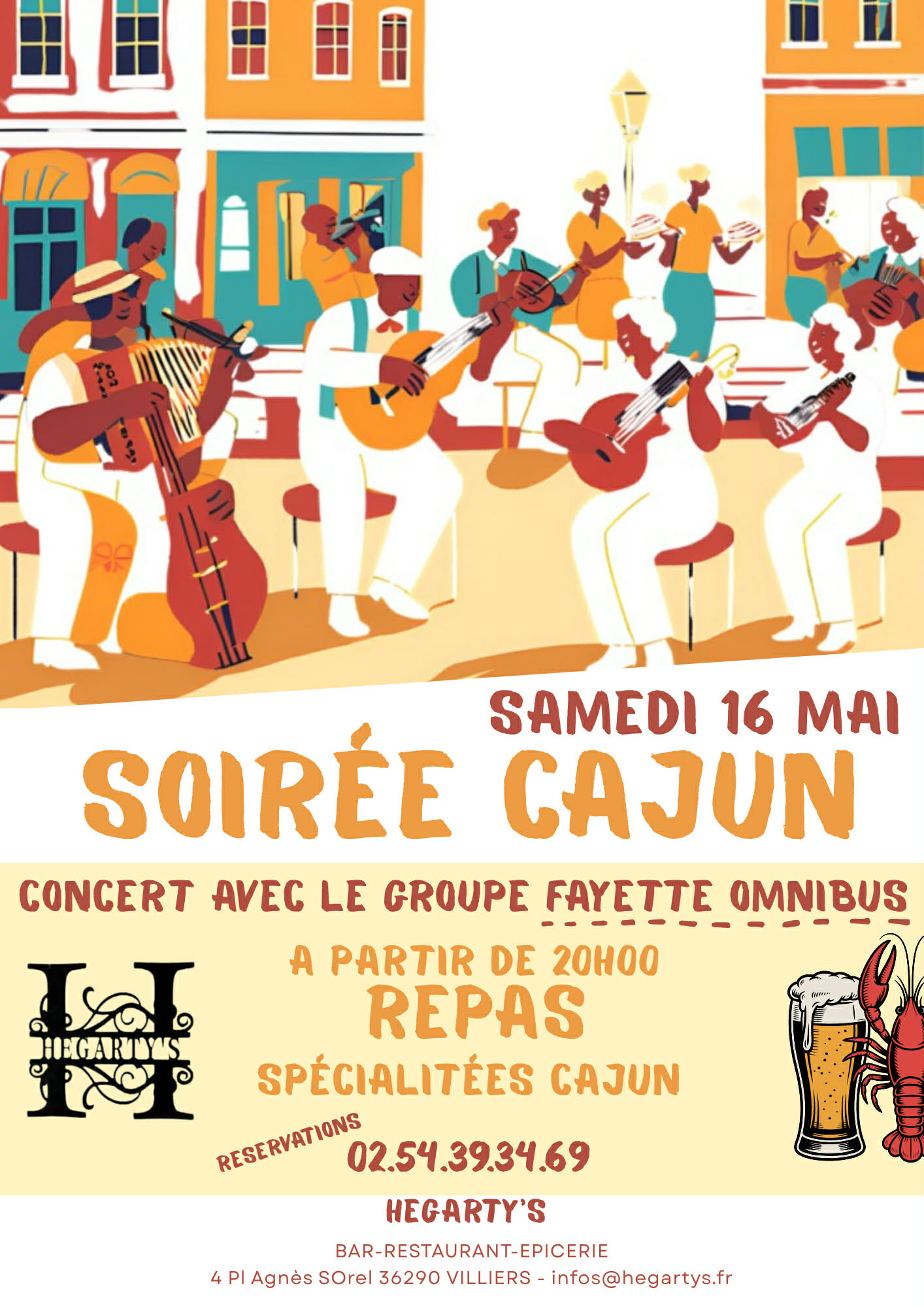 Soirée Cajun — visuel événement