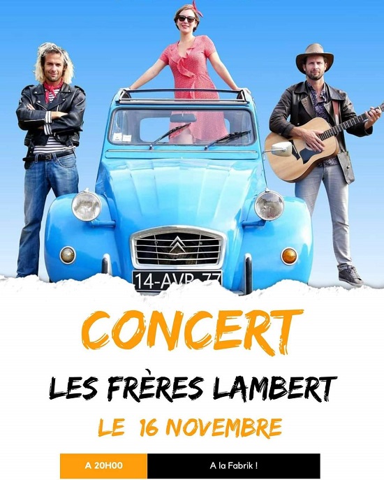 Concert Les Frères Lambert à La Fabrik