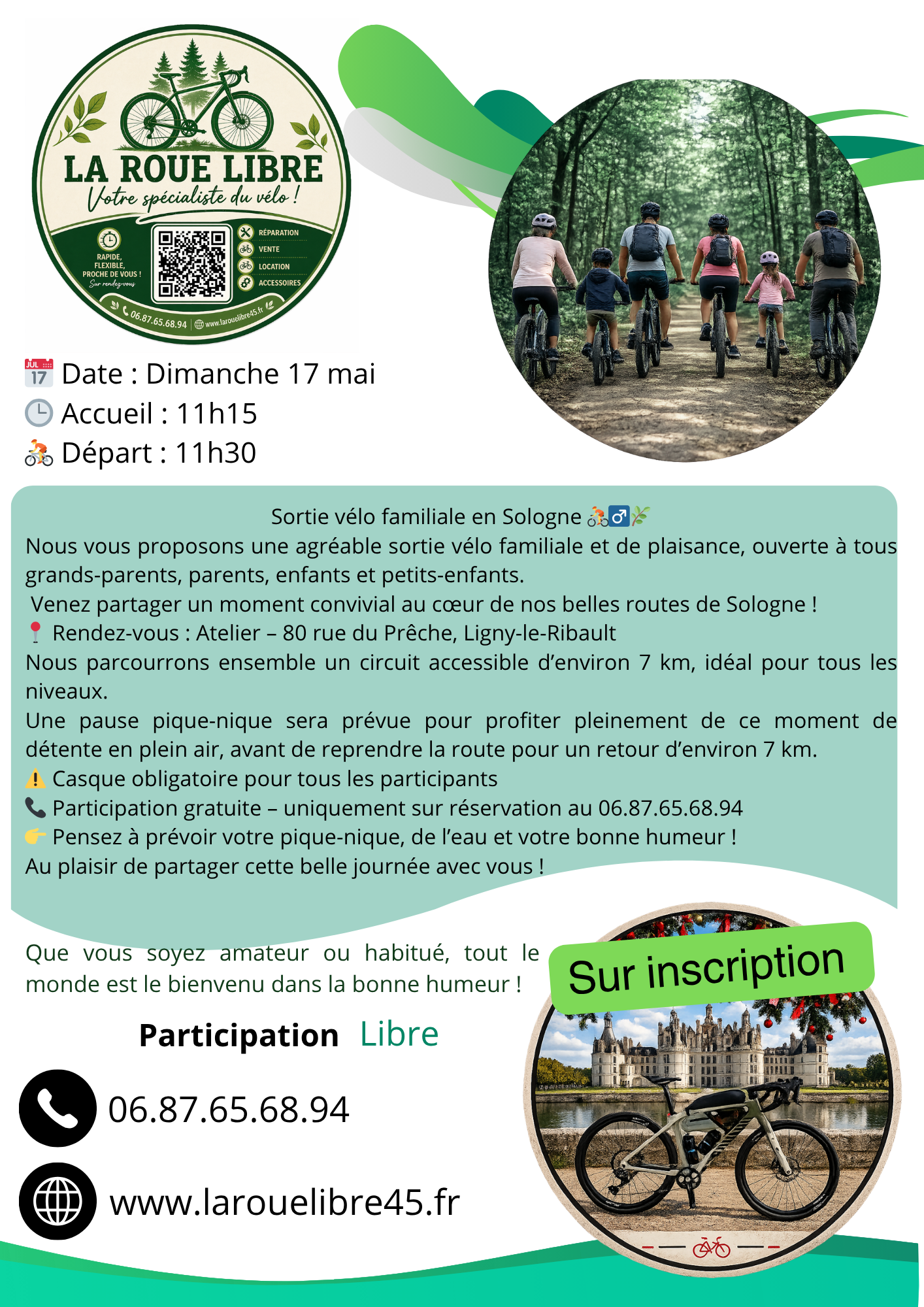 Sortie vélo familiale en Sologne, Ligny-le-Ribault - photo 2