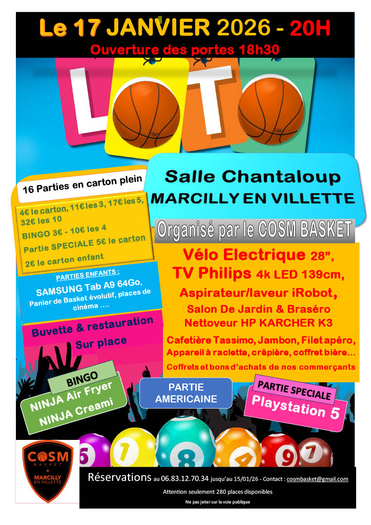 Grand LOTO du COSM Basket