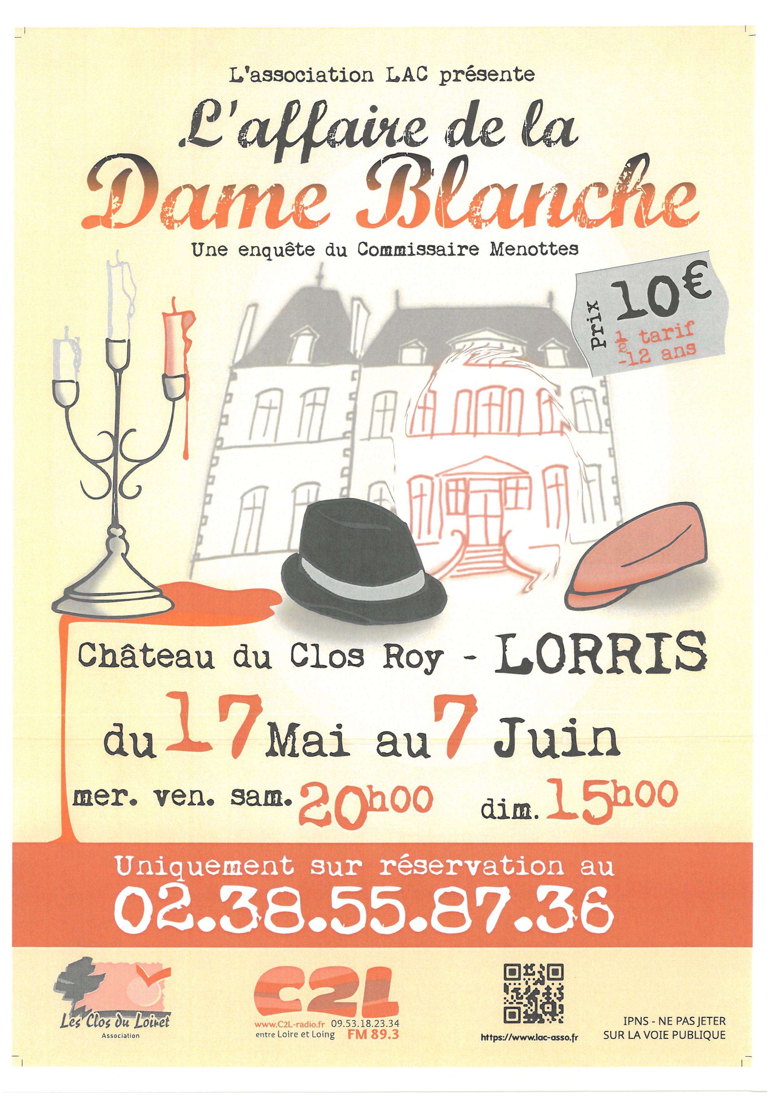 Spectacle "L'affaire de la Dame Blanche"