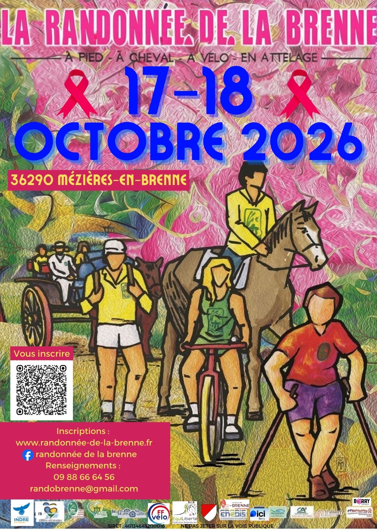 Randonnée de la Brenne et octobre rose