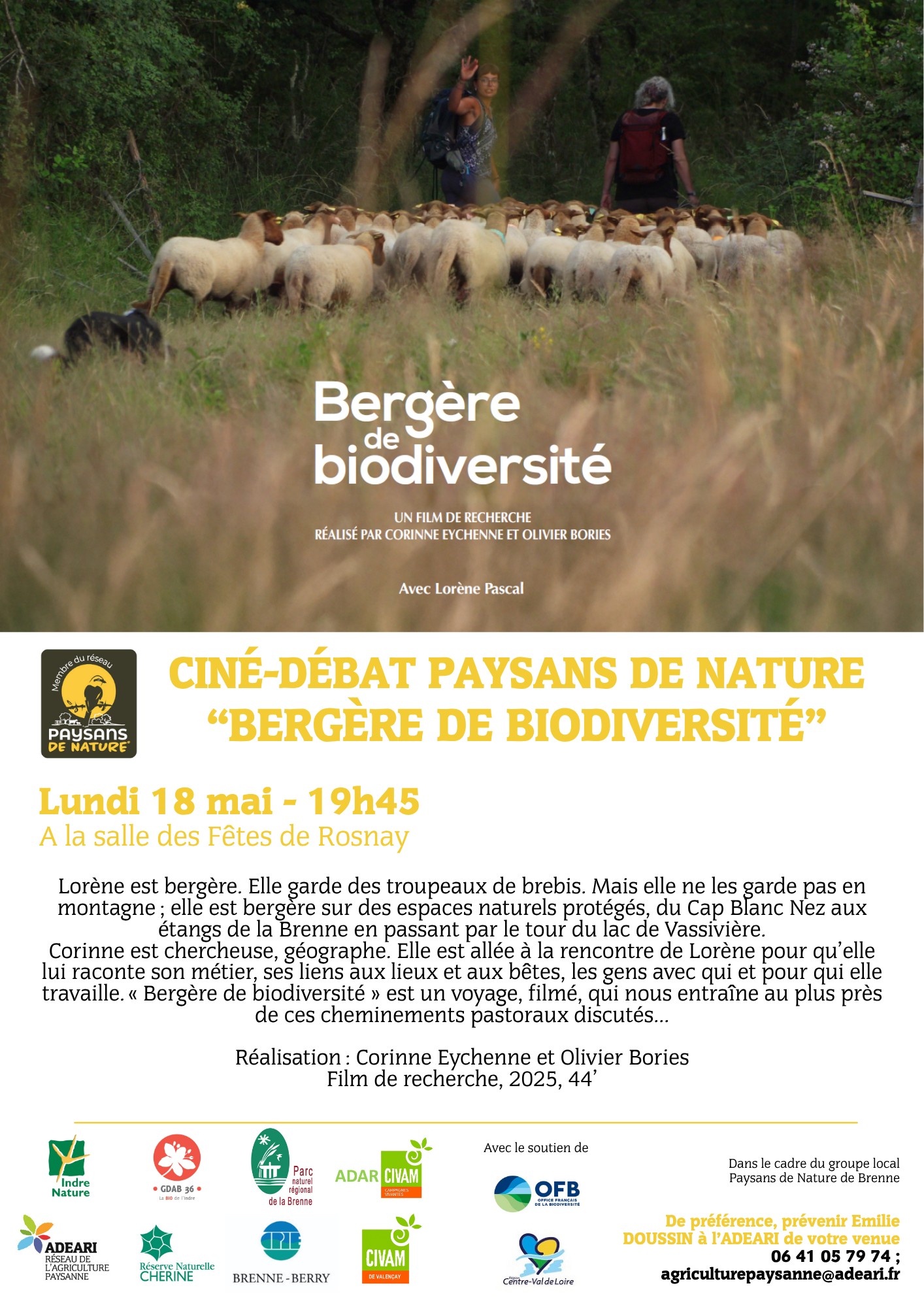 Ciné-débat paysans de nature — visuel événement