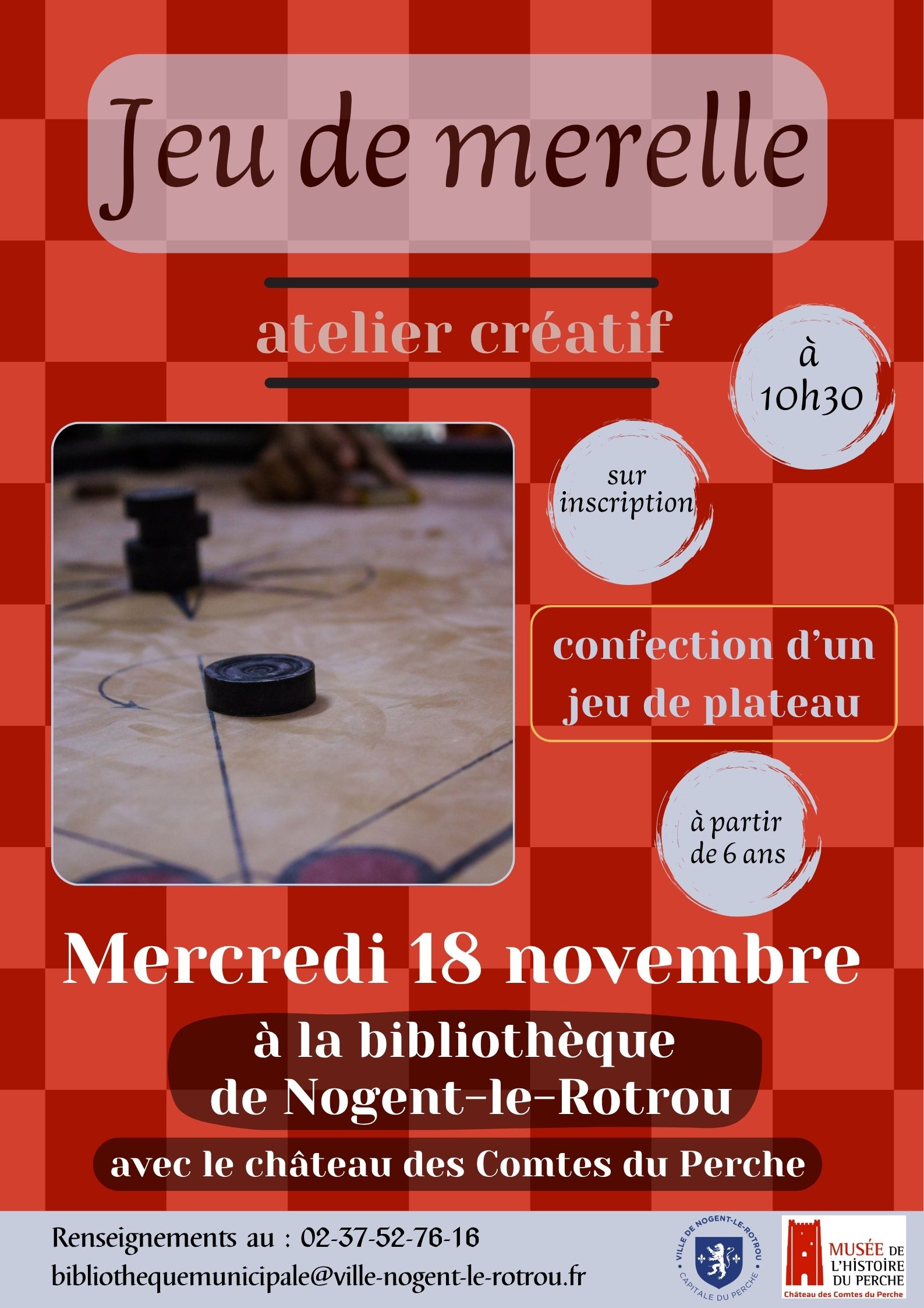 Atelier créatif - Jeu de merelle