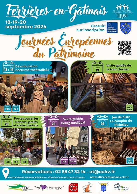 Journées Européennes du Patrimoine : animations à Ferrières-en-Gâtinais, Ferrières-en-Gâtinais