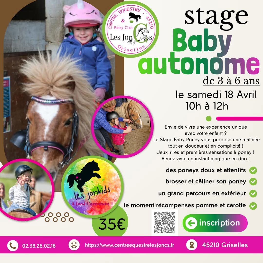 Stage baby poney — visuel événement