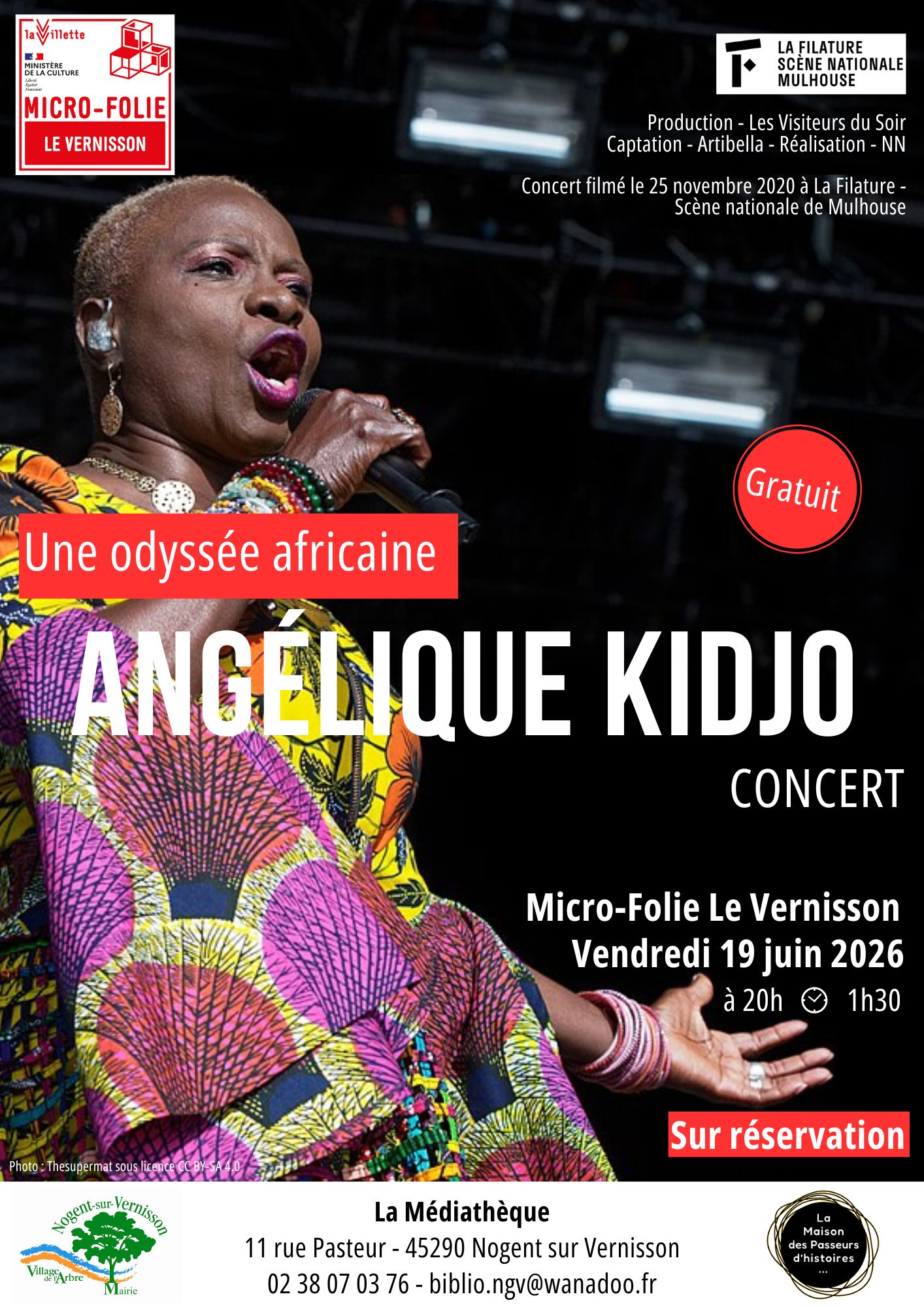 Concert d'Angélique Kidjo — visuel événement