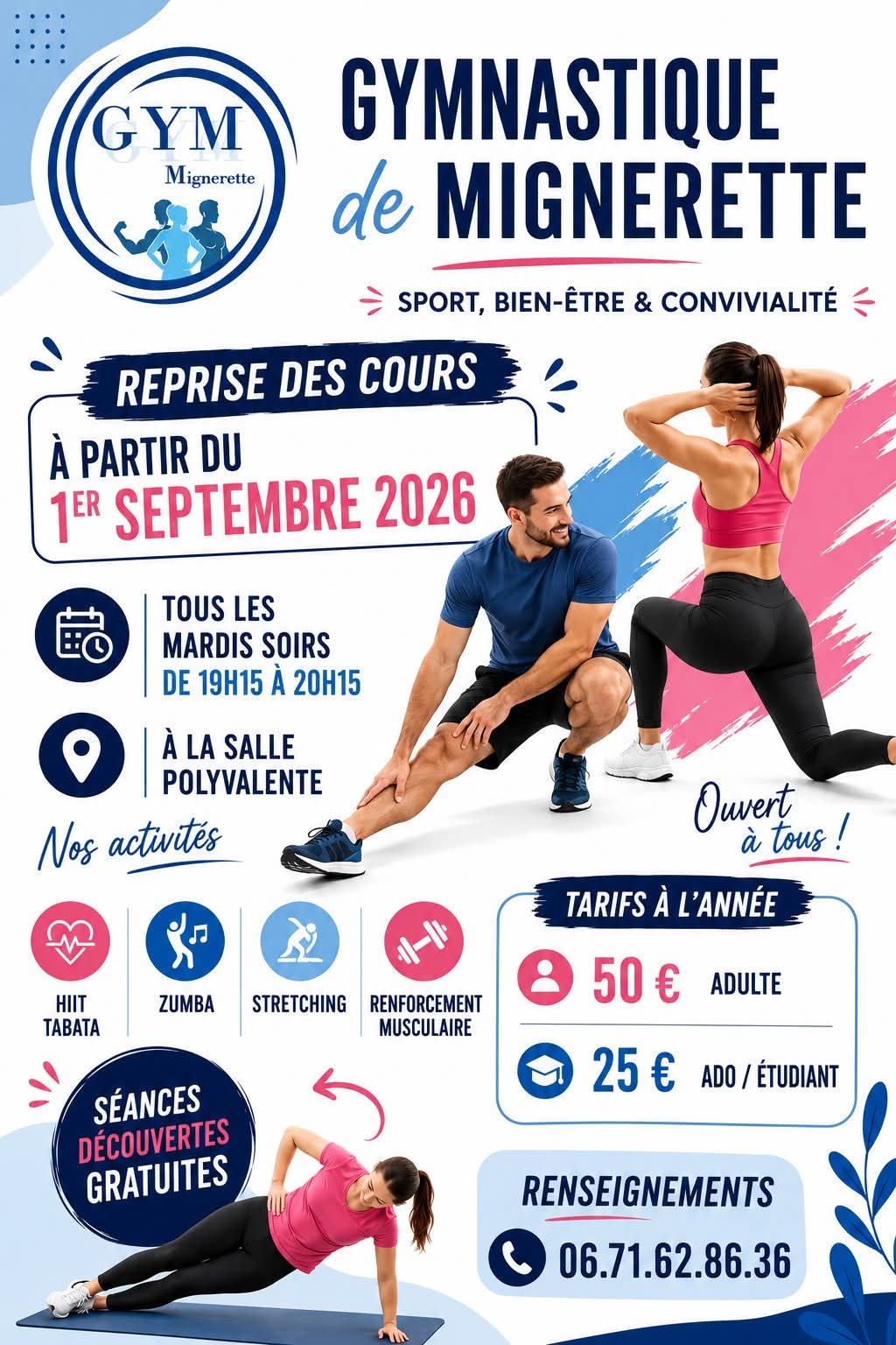 Gymnastique à Mignerette