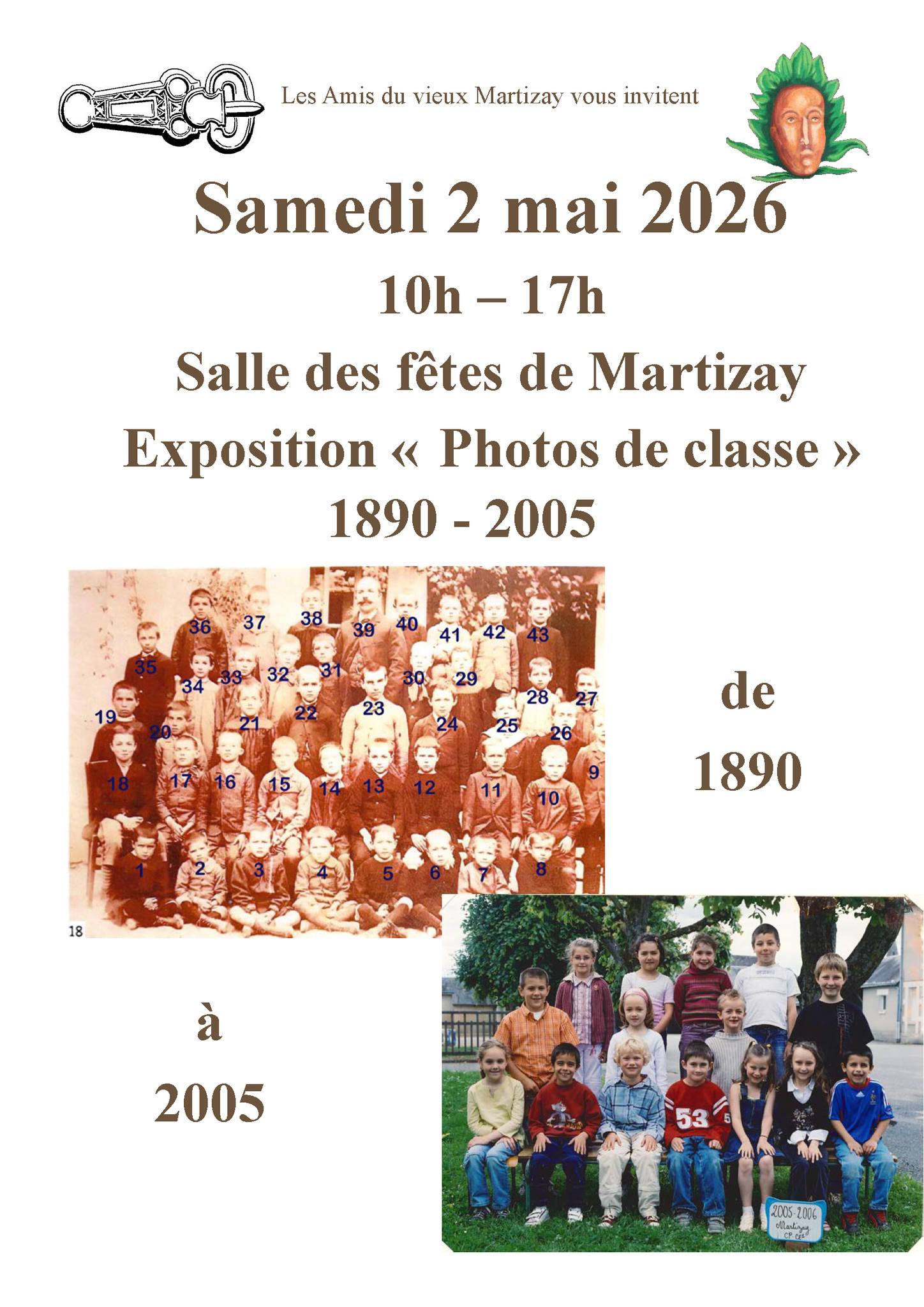 Exposition "photos de classe" — visuel événement