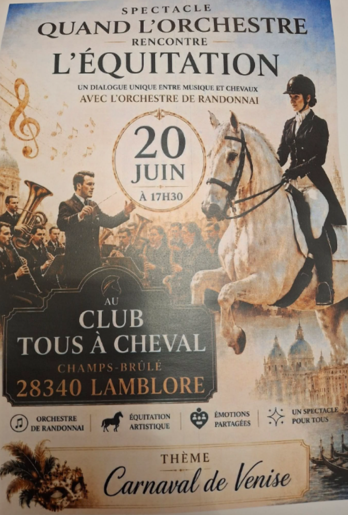 Spectacle "Quand l'orchestre rencontre l'équitation"