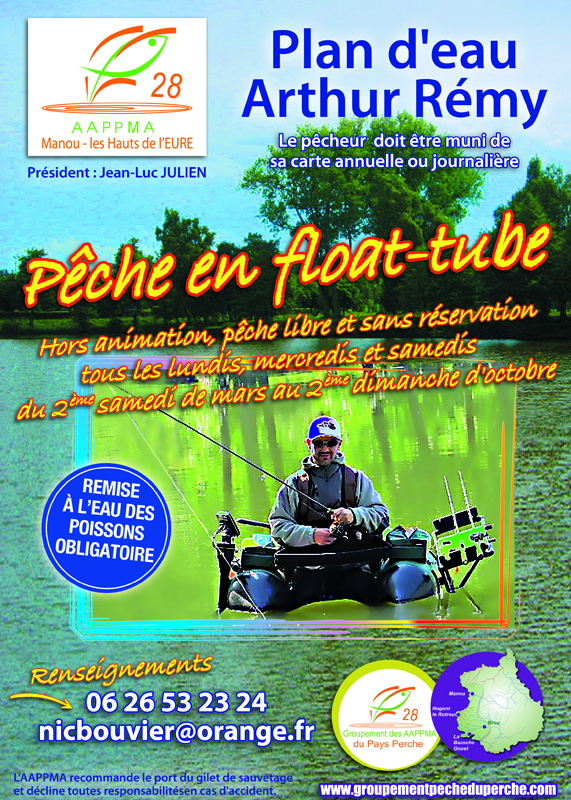 Pêche en float-tube - Lac Arthur Rémy