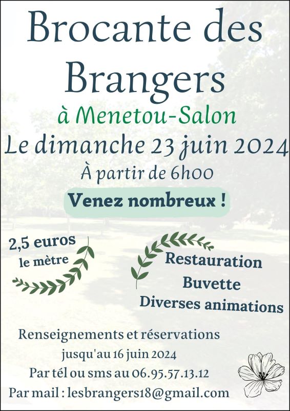 Brocante des Brangers - Menetou Salon  France Centre-Val de Loire Cher Menetou-Salon 18510