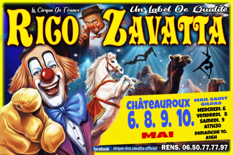 Cirque Rico Zavatta — visuel événement