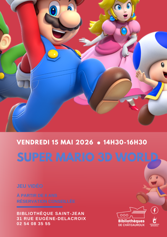 Jeu Vidéo : Super Mario 3D World — visuel événement