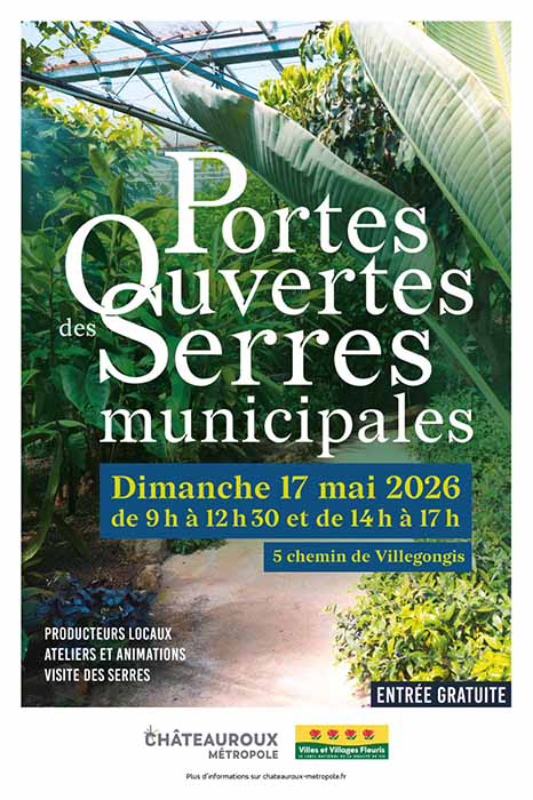 Portes ouvertes des serres municipales — visuel événement