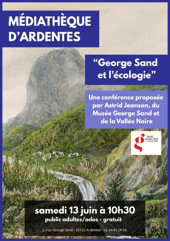 George Sand et l'écologie — visuel événement