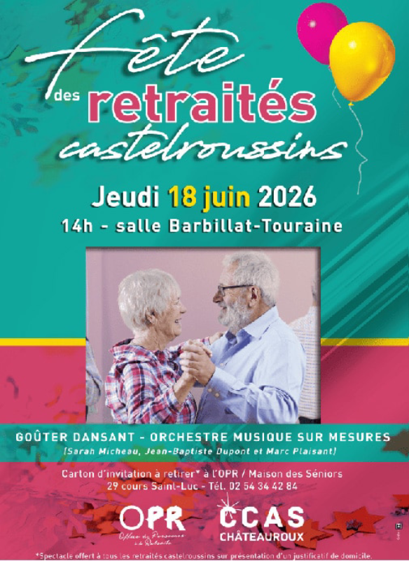 Fête des retraités castelroussins — visuel événement