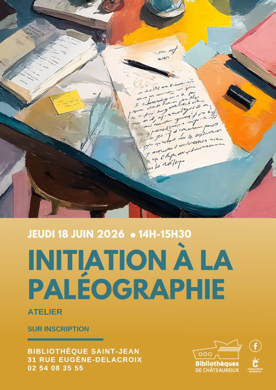 Atelier : Initiation à la paléographie — visuel événement