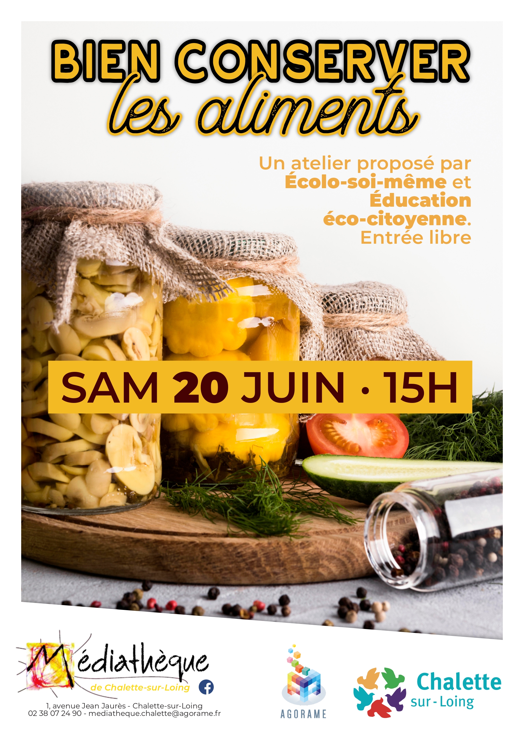 Atelier : bien conserver les aliments — visuel événement