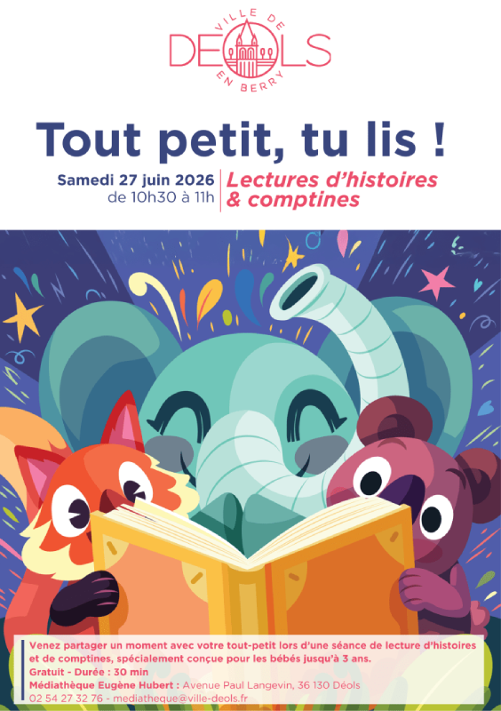 Tout petit tu lis