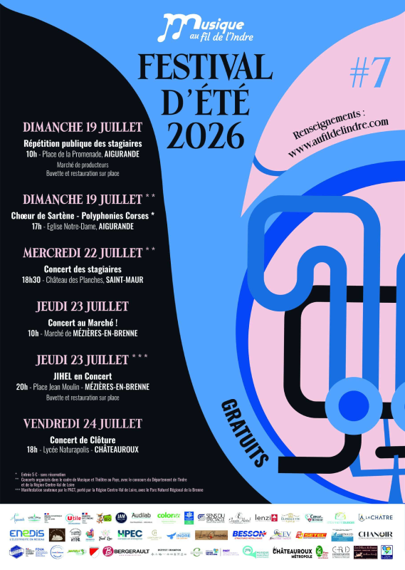 Concert de clôture de l'Académie "Musique au Fil de l'Indre"