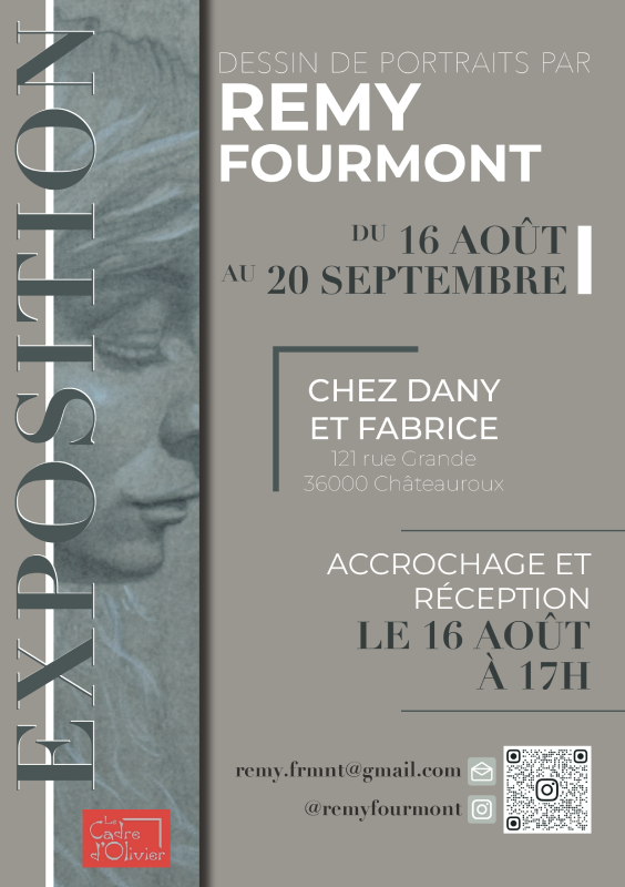 Exposition "Dessin de portraits" par Rémy Fourmont