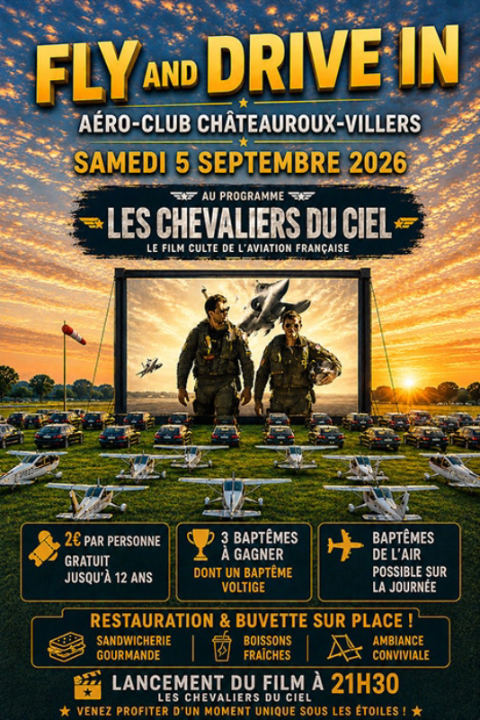 Fly and Drive In à l’Aéro-club Châteauroux-Villers