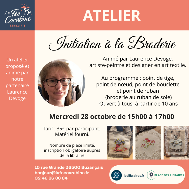 Atelier : Initiation à la Broderie