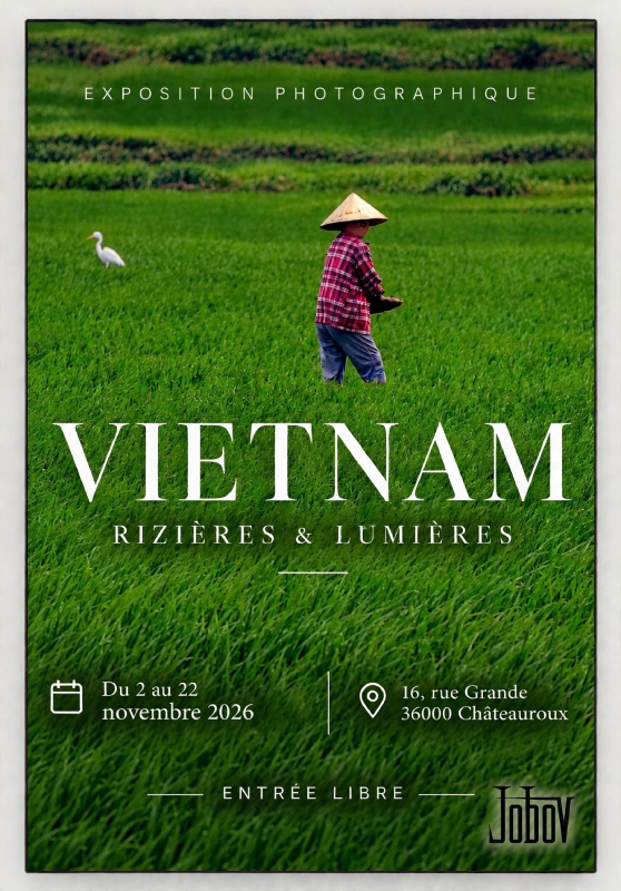 "Rizières et lumières" : Exposition de Jobov