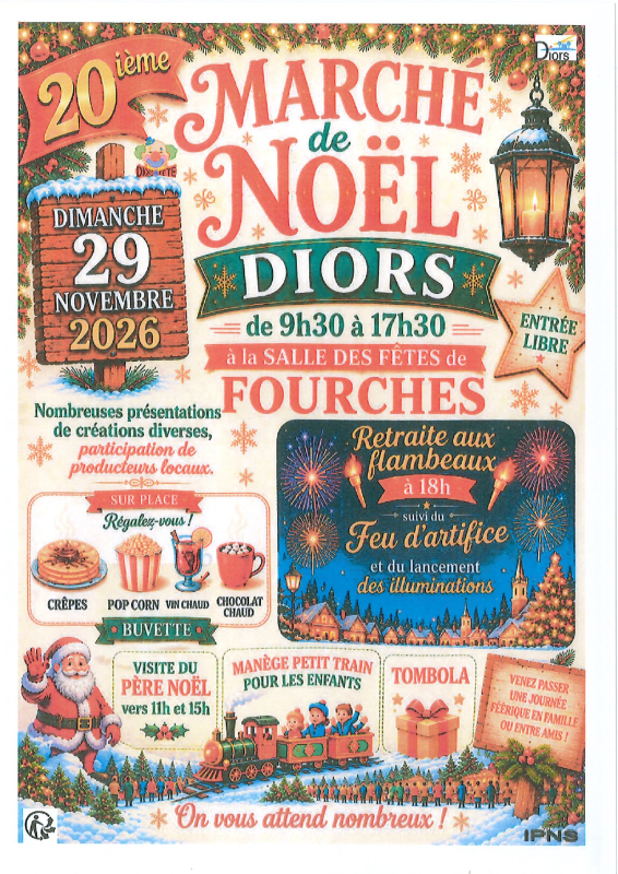 Affiche de Marché de Noël de Diors