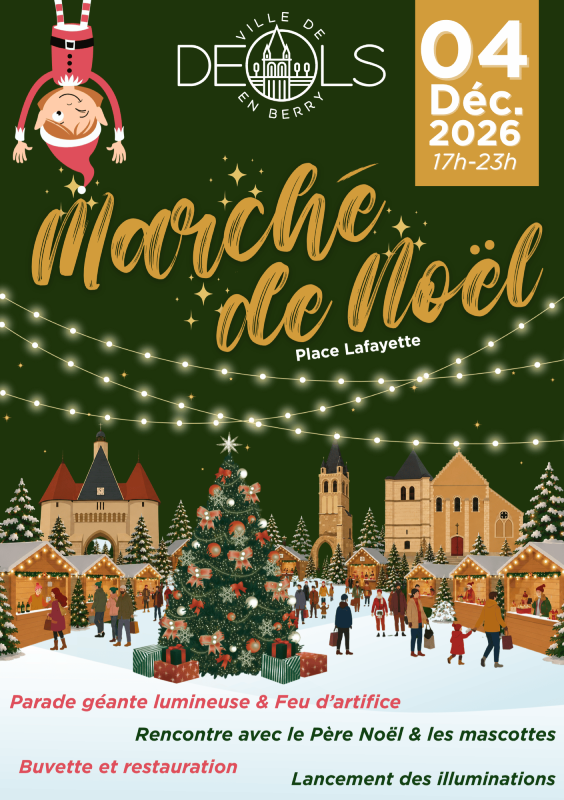 Affiche de Marché de Noël de Déols