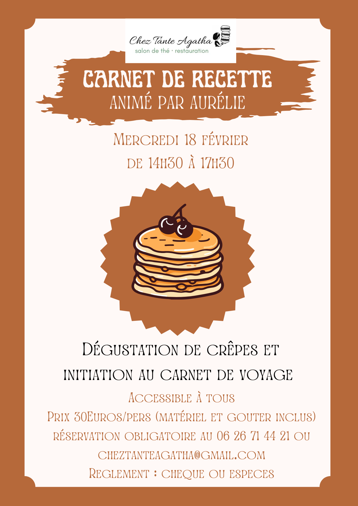 Atelier Carnet de recettes