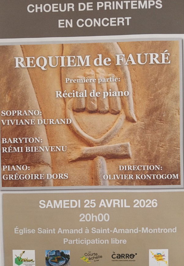 Concert Requiem de Faure — visuel événement