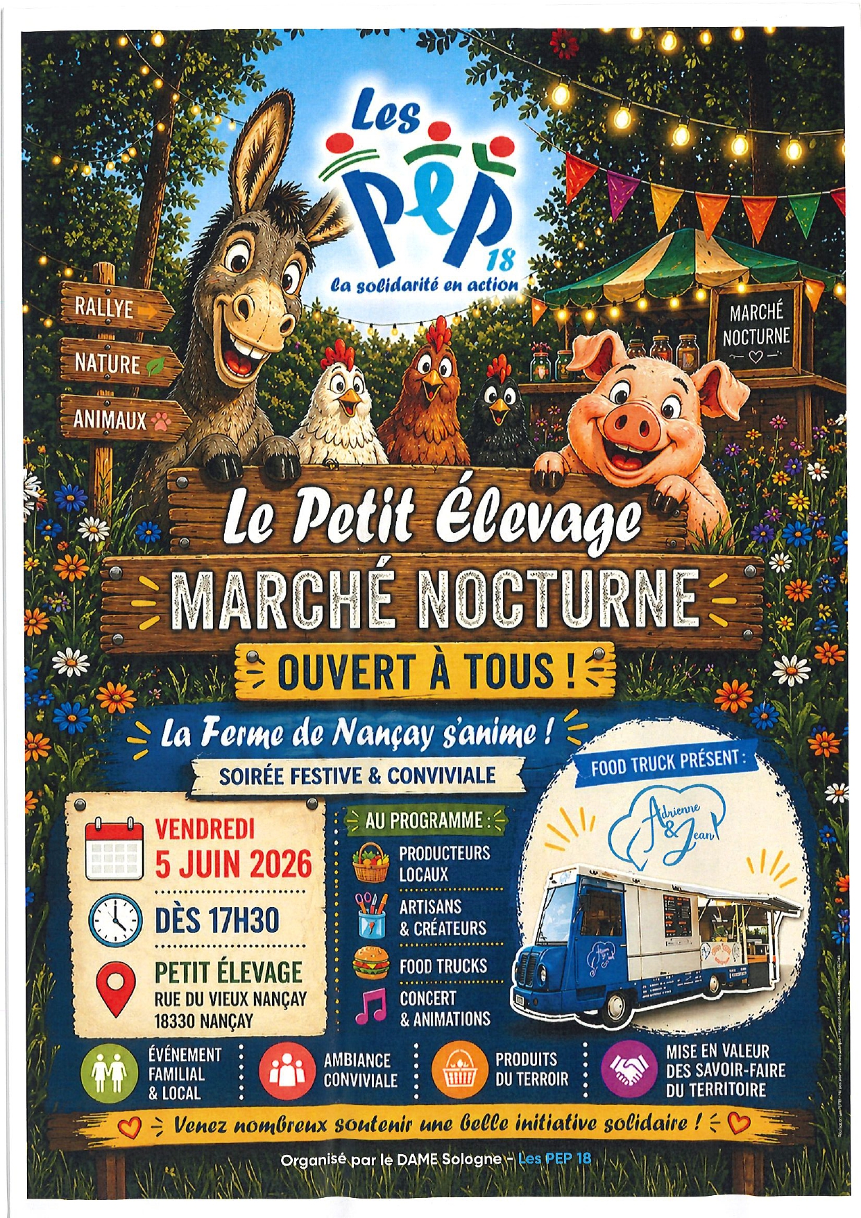 Marché nocturne — visuel événement