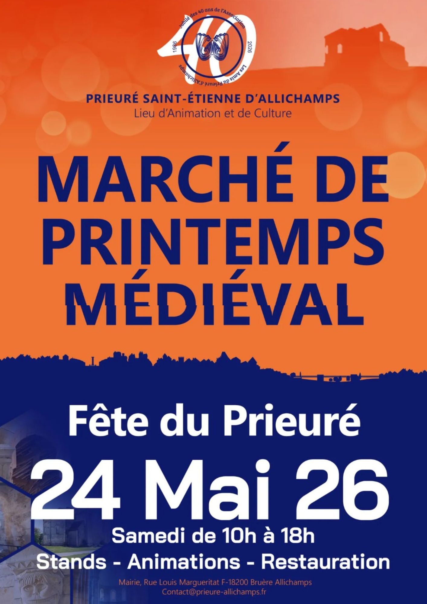 Marché de Printemps médiéval - Fête du Prieuré — visuel événement
