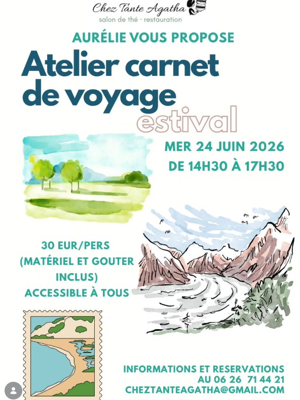 Atelier Carnet de voyage estival