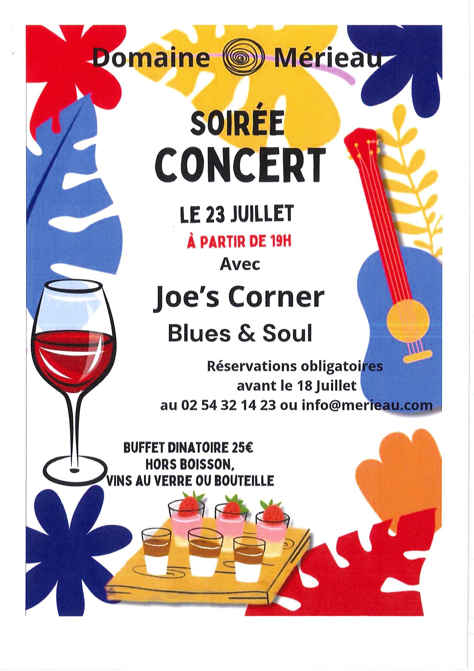 Soirée Concert au domaine mérieau