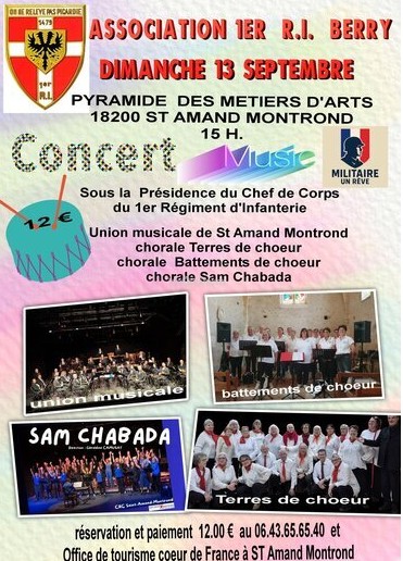 Concert organisé par le 1er R.I.