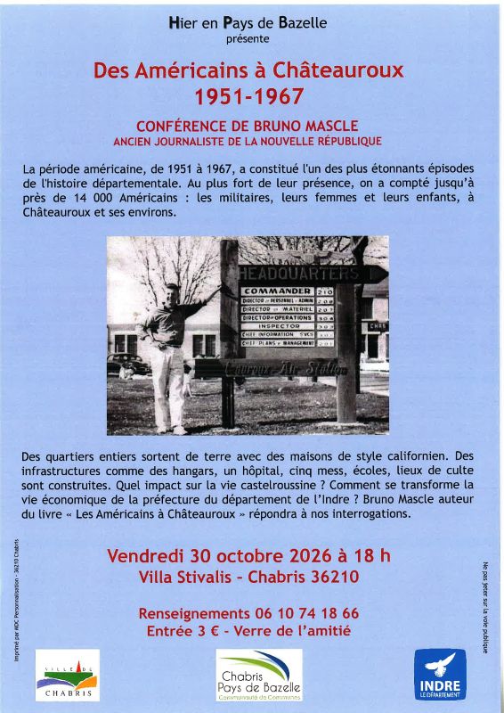 Conférence "Des Américains à Châteauroux"