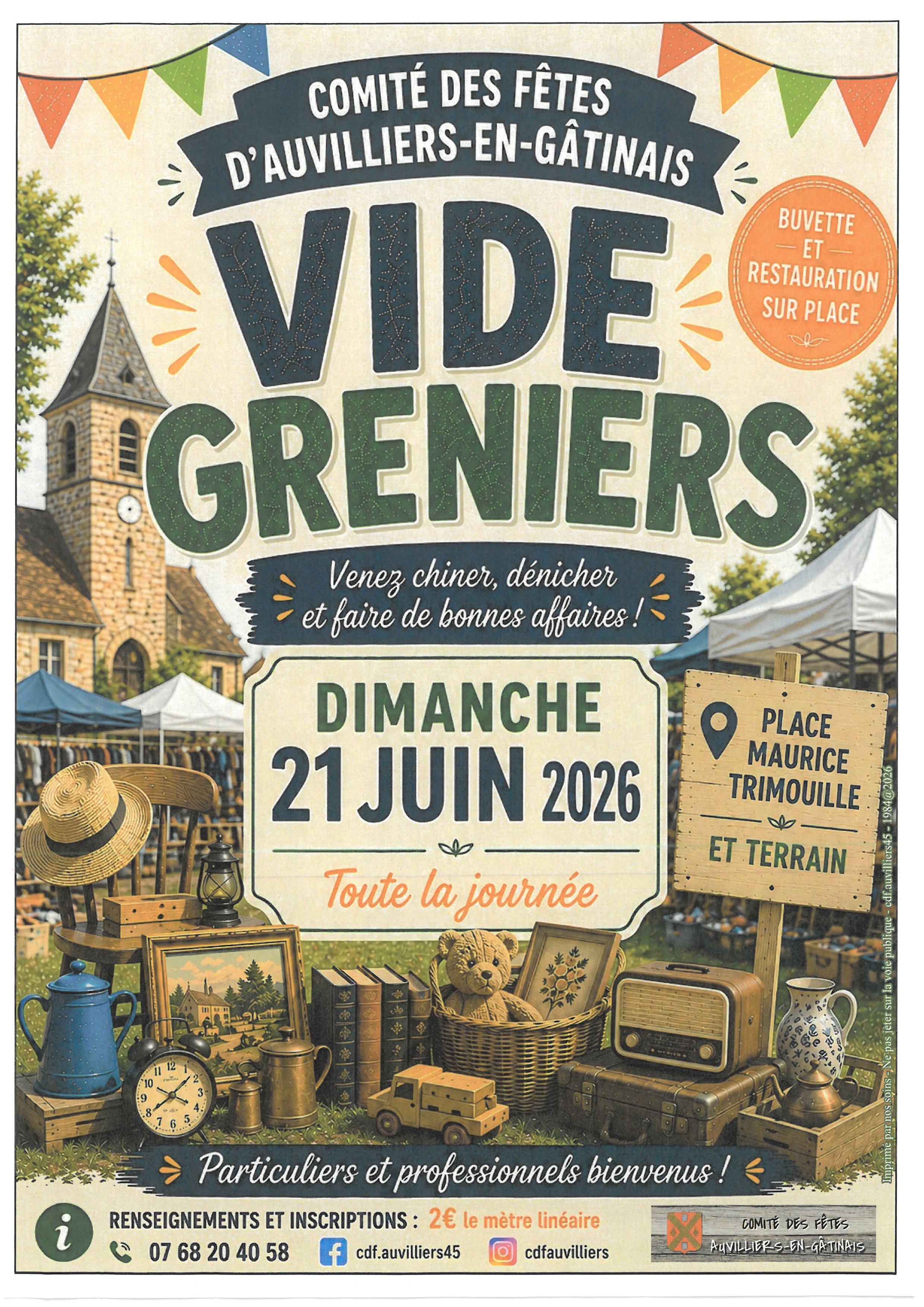 Vide greniers — visuel événement