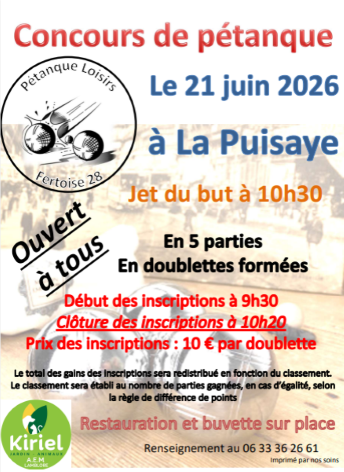 Concours de Pétanque