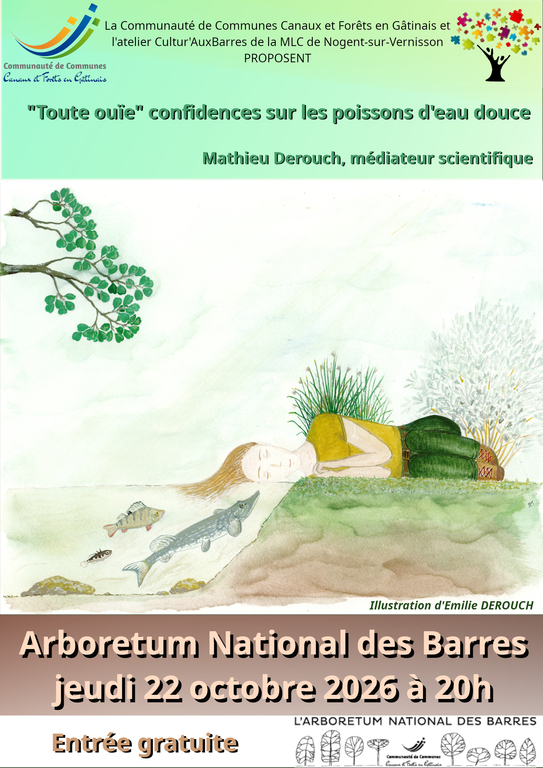 Conférence "Toute ouïe : confidences sur les poissons d'eau douce
