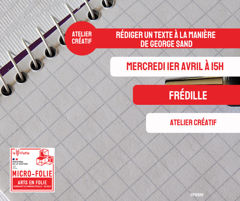 Micro-Folie : "Rédiger un texte à la manière de George Sand"