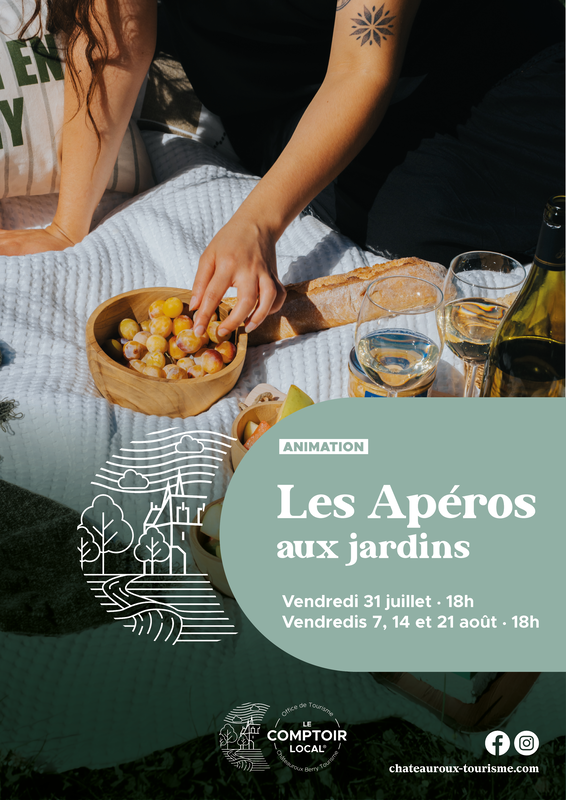Les apéros au jardin : abbaye de Déols