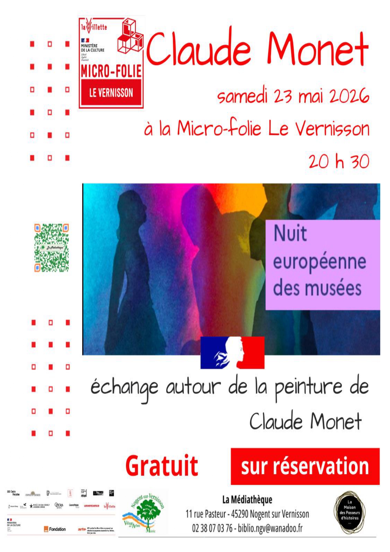 Echanges sur les peintures de Claude Monet — visuel événement