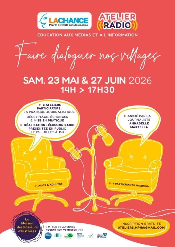 Atelier radio "Faire dialoguer nos villages" — visuel événement