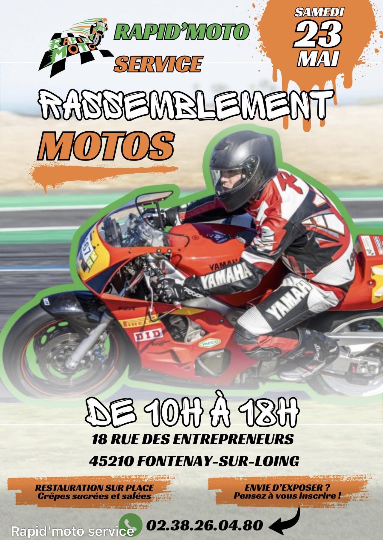 Rassemblement motos — visuel événement