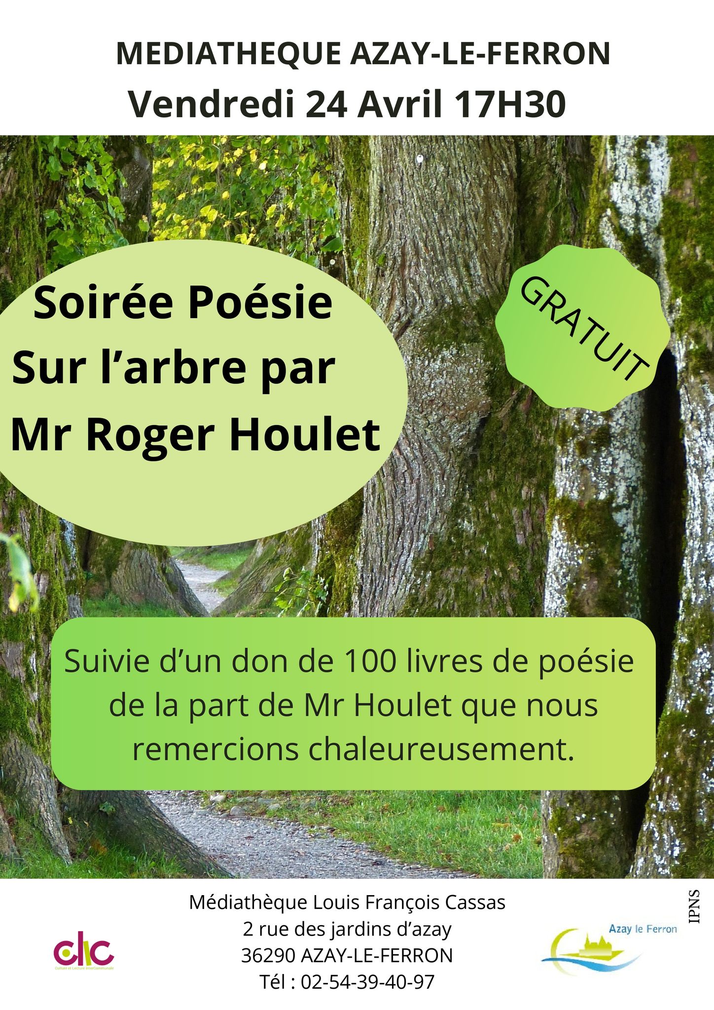 Soirée poésie "L'arbre" — visuel événement