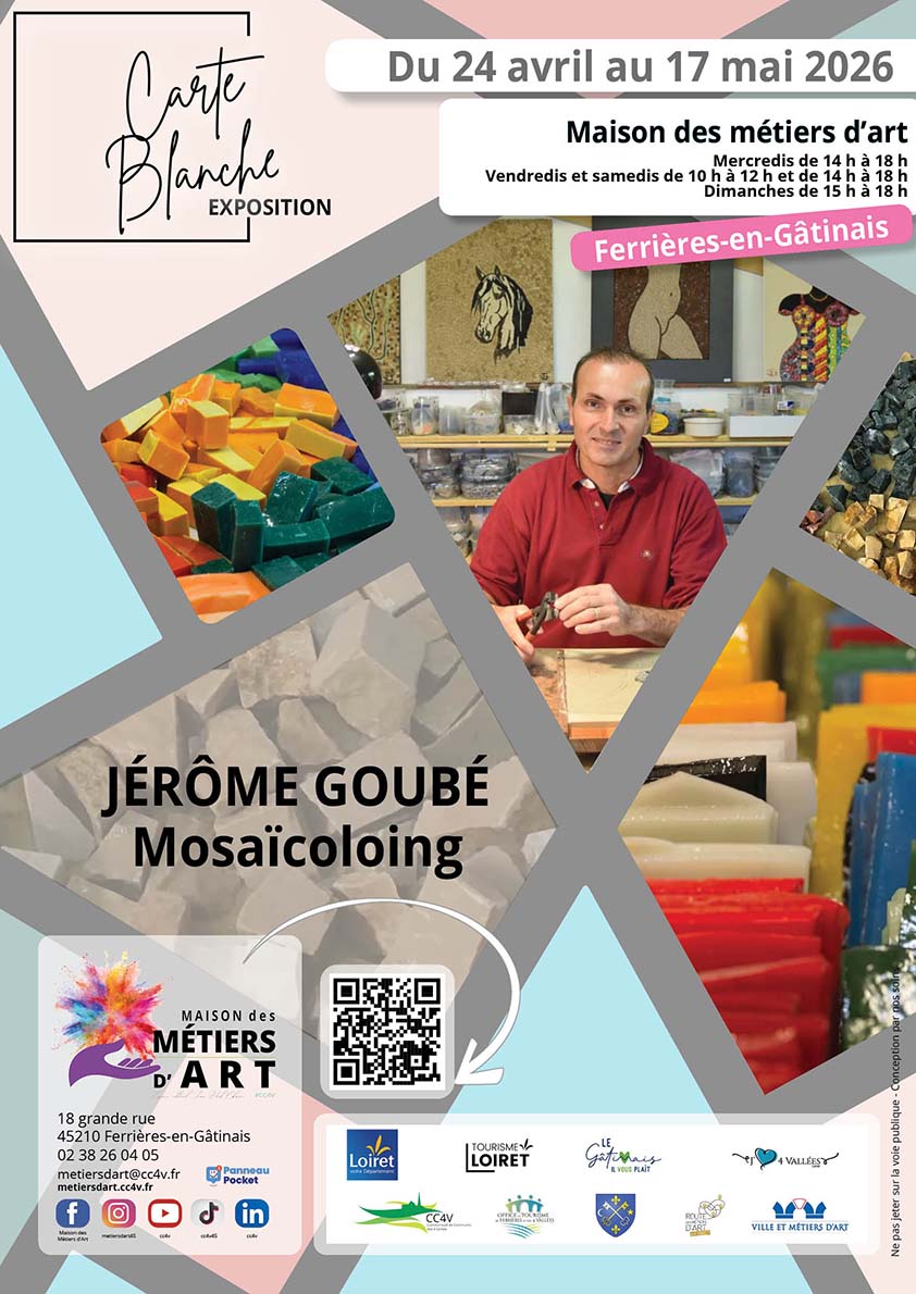 Exposition - Carte blanche - Jérôme GOUBÉ Mosaïcoloing