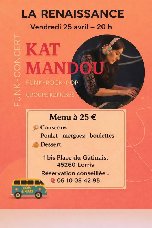 Concert de Kat Mandou (Funck, pop, rock) — visuel événement